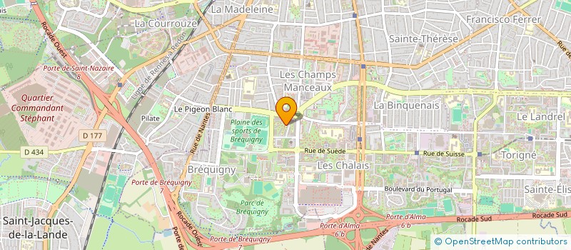 localisation de l'entreprise CAPITAINE SINGE FOUNDATION  RENNES