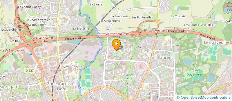 localisation de l'entreprise CAPITAINE VAILLANT  SAINT-GREGOIRE