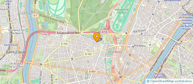 localisation de l'entreprise CAPITAL 33  BOULOGNE-BILLANCOURT