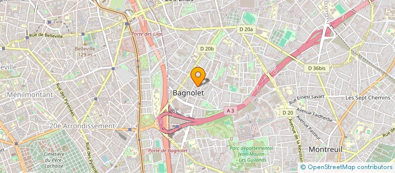 localisation de l'entreprise CAPITAL BUREAUTIQUE à BAGNOLET