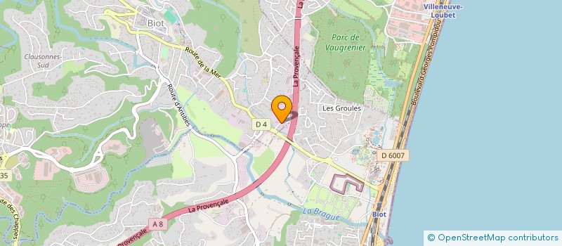 localisation de l'entreprise CAPITAL CM 2  BIOT