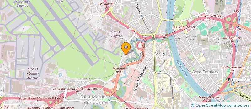 localisation de l'entreprise CAPITAL CORPORATION  BLAGNAC