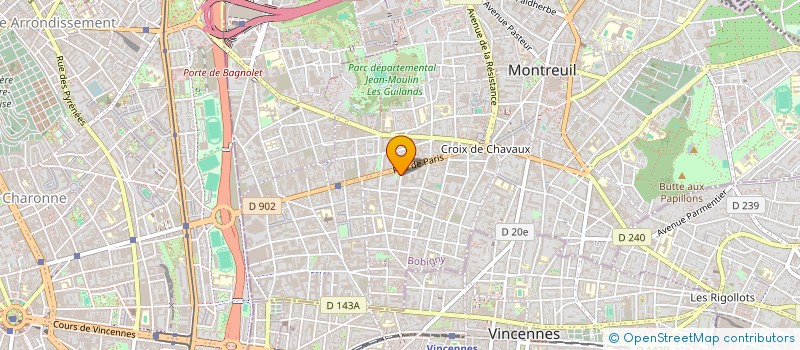 localisation de l'entreprise CAPITAL COURSES SERVICES à MONTREUIL