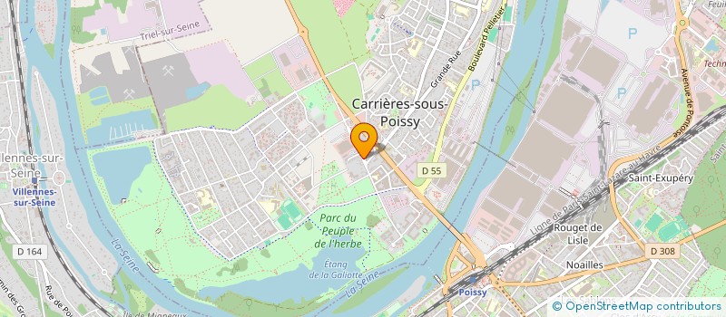 localisation de l'entreprise CAPITAL CULTURE  CARRIERES-SOUS-POISSY