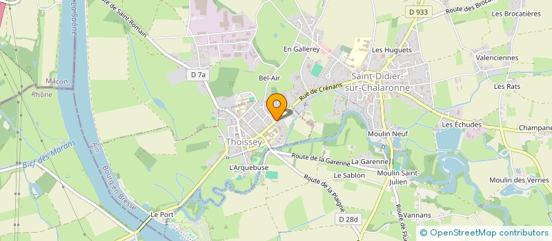 localisation de l'entreprise CAPITAL DESIGN  THOISSEY