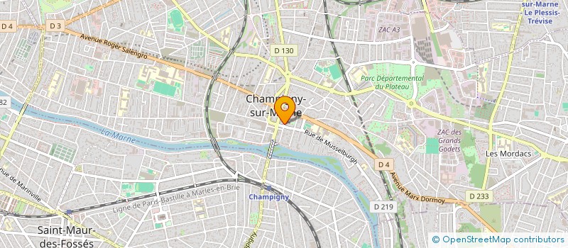 localisation de l'entreprise CAPITAL ENTREPRENEURS  CHAMPIGNY-SUR-MARNE