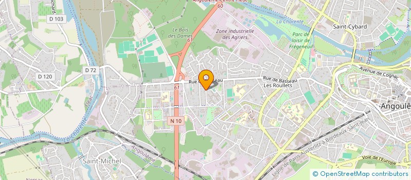 localisation de l'entreprise CAPITAL ETOILE ET CIEL à ANGOULEME