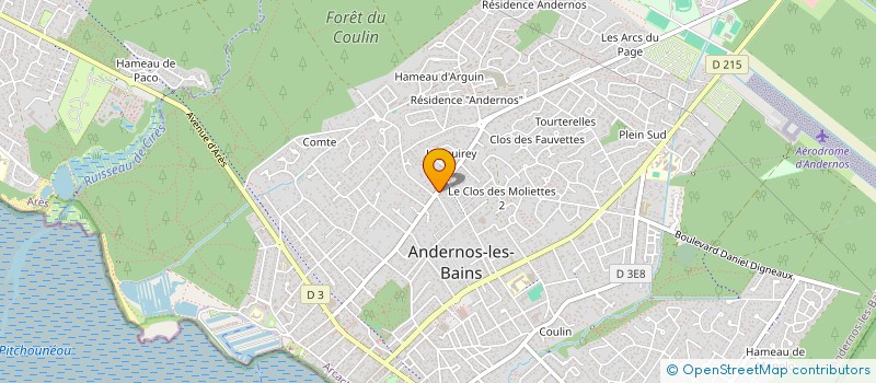 localisation de l'entreprise CAPITAL F. à ANDERNOS-LES-BAINS