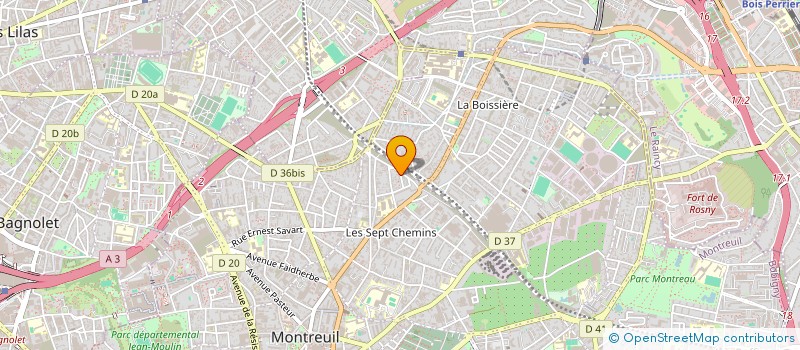 localisation de l'entreprise CAPITAL - GESTION à MONTREUIL