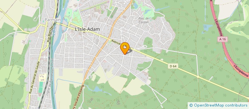 localisation de l'entreprise CAPITAL INVEST  L'ISLE-ADAM