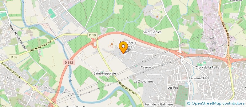localisation de l'entreprise CAPITAL INVEST HOLDING à BEZIERS