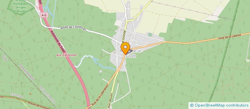 localisation de l'entreprise CAPITAL LIVING  ARBONNE-LA-FORET