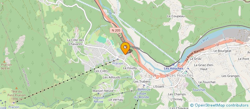localisation de l'entreprise CAPITAL MANAGEMENT à LES HOUCHES