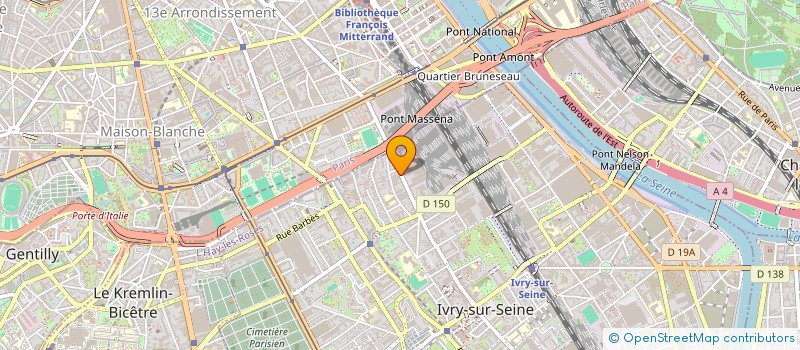 localisation de l'entreprise CAPITAL PARTNERS  IVRY-SUR-SEINE