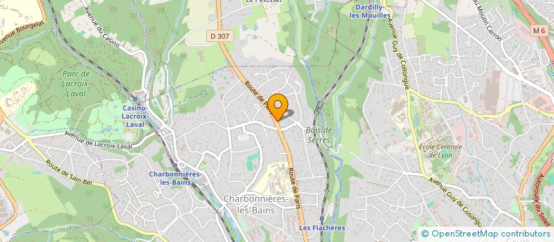 localisation de l'entreprise CAPITAL PIERRE à CHARBONNIERES-LES-BAINS