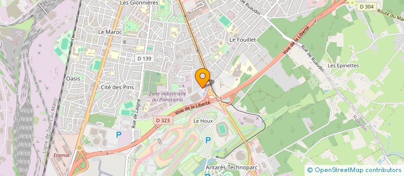 localisation de l'entreprise CAPITAL PLANETE INVESTISSEMENTS  LE MANS