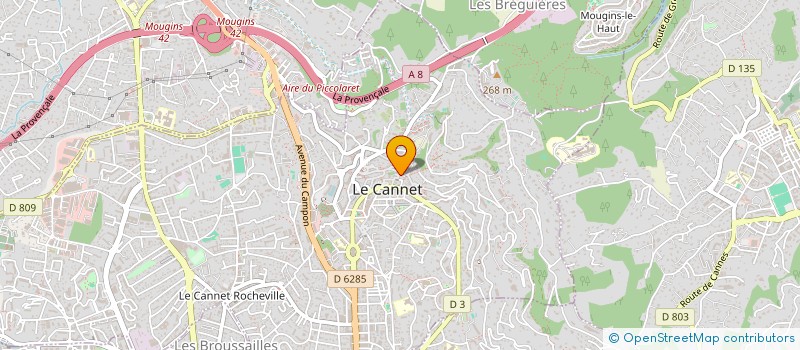 localisation de l'entreprise CAPITAL SANTE à LE CANNET