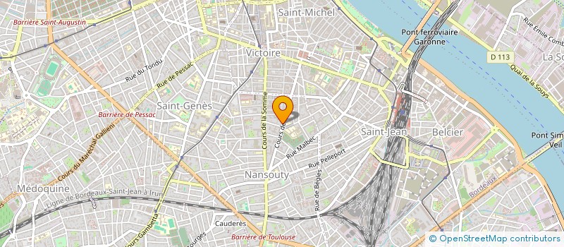 localisation de l'entreprise CAPITAL SPORT AQUITAINE  BORDEAUX