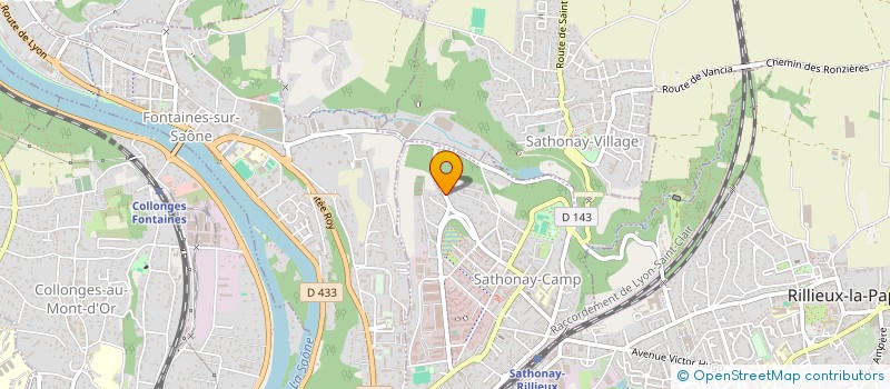 localisation de l'entreprise CAPITAL TRANSMISSION PME  SATHONAY-CAMP