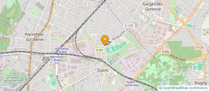 localisation de l'entreprise CAPITALE BLEUE à STAINS