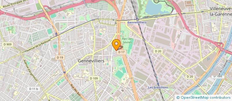 localisation de l'entreprise CAPITALE COURSES 2000 à GENNEVILLIERS