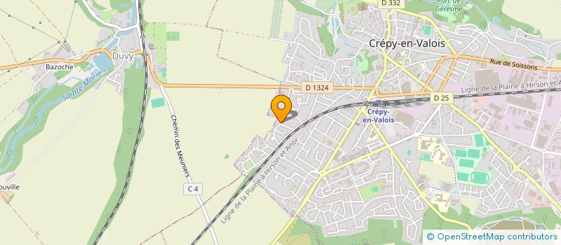 localisation de l'entreprise CAPITALE HABITAT  CREPY-EN-VALOIS