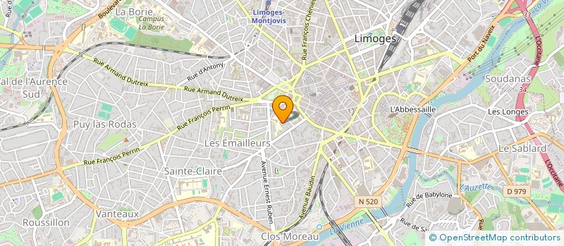 localisation de l'entreprise CAPITANE à LIMOGES