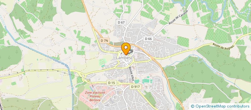 localisation de l'entreprise CAPITEROS  LAMBESC