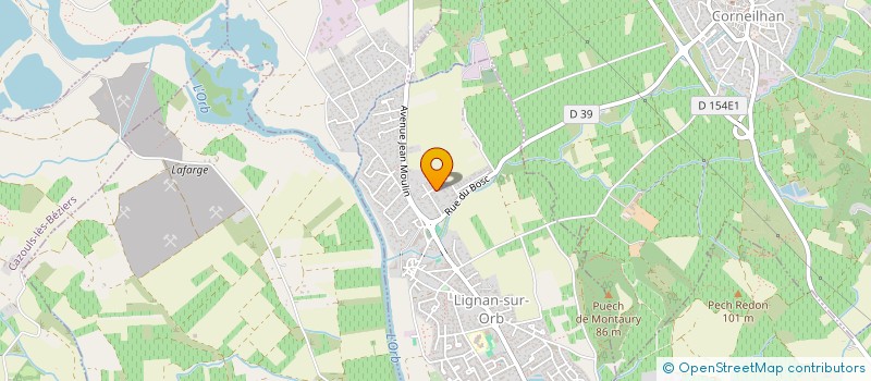 localisation de l'entreprise CAPITOLE  LIGNAN-SUR-ORB