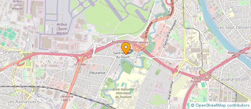 localisation de l'entreprise CAPITOLE AMBULANCES  TOULOUSE
