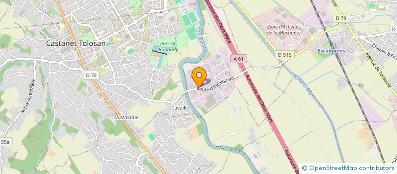 localisation de l'entreprise CAPITOLE TOITURE 31 à CASTANET-TOLOSAN