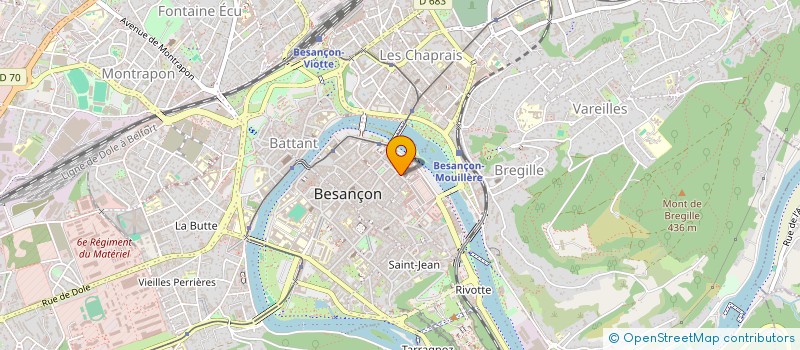 localisation de l'entreprise CAPITOLINA à BESANCON
