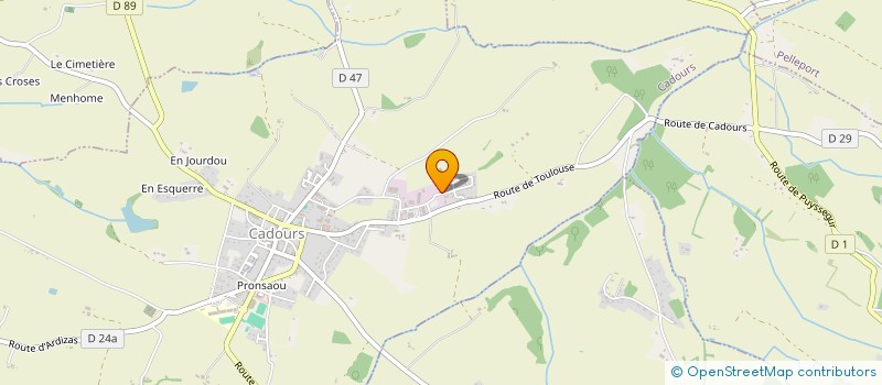 localisation de l'entreprise CAPITOUL INFORMATIQUE  CADOURS