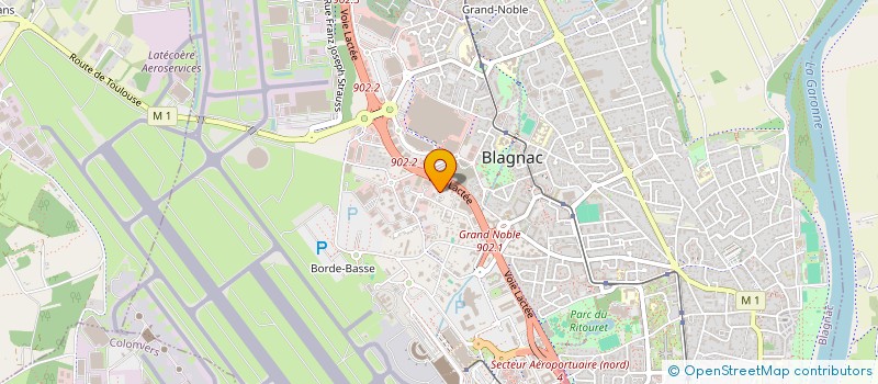 localisation de l'entreprise CAPITOUL OUVERTURES à BLAGNAC