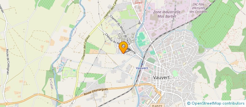 localisation de l'entreprise CAPIVERT  VAUVERT