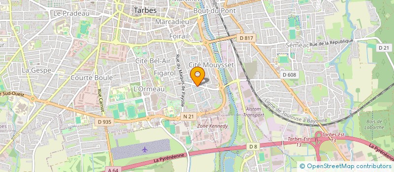 localisation de l'entreprise CAPJ  TARBES