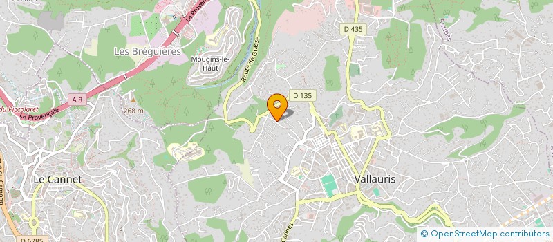 localisation de l'entreprise CAPKAL à VALLAURIS