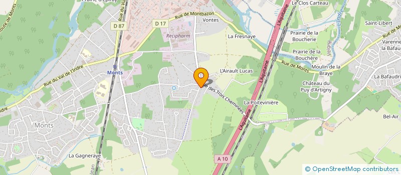 localisation de l'entreprise CAPLAND  MONTS