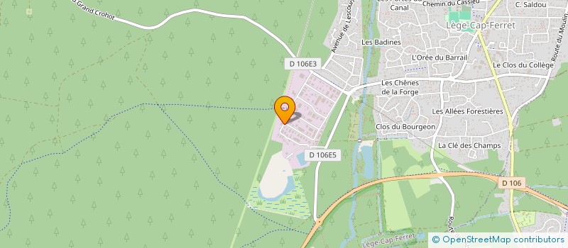 localisation de l'entreprise CAPLAND  LEGE-CAP-FERRET