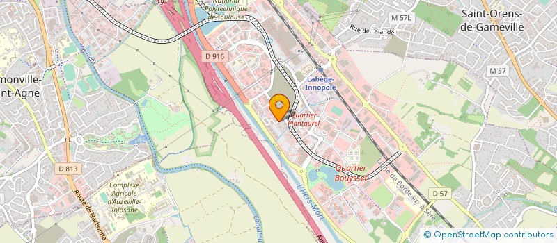 localisation de l'entreprise CAPLASER TOULOUSE à LABEGE