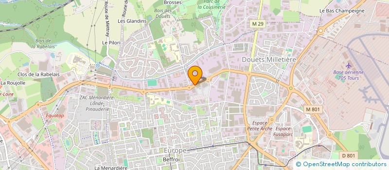 localisation de l'entreprise CAPLATUB à TOURS