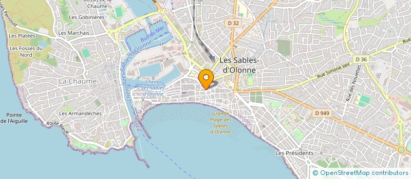 localisation de l'entreprise CAPLIS HOLDING à LES SABLES D'OLONNE