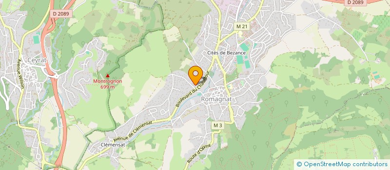 localisation de l'entreprise CAPLOC  ROMAGNAT