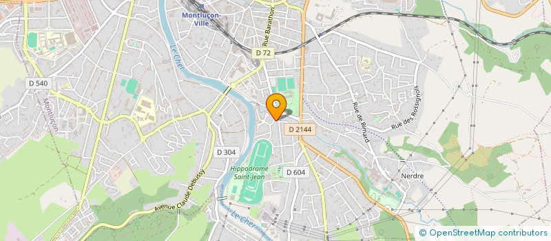 localisation de l'entreprise CAPLUC à MONTLUCON