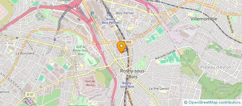 localisation de l'entreprise CAPM à ROSNY-SOUS-BOIS