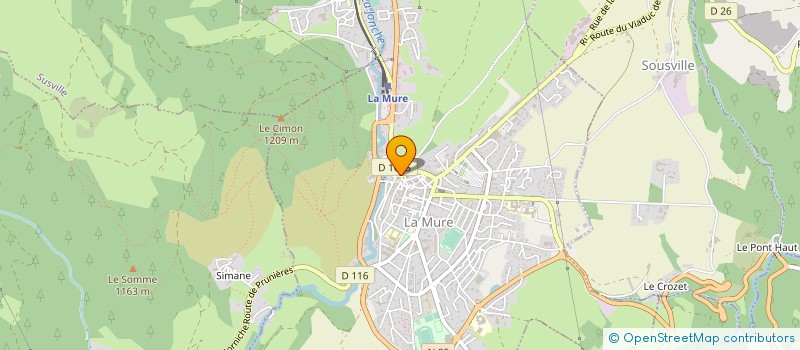 localisation de l'entreprise CAPMESO à LA MURE
