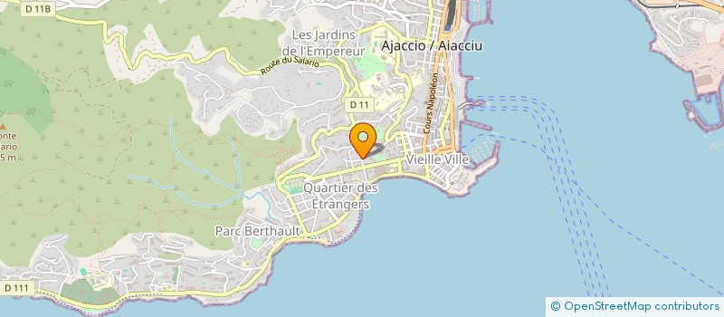localisation de l'entreprise CAPO 1  AJACCIO