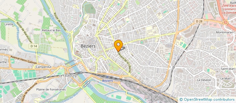 localisation de l'entreprise CAPO CONCEPT à BEZIERS