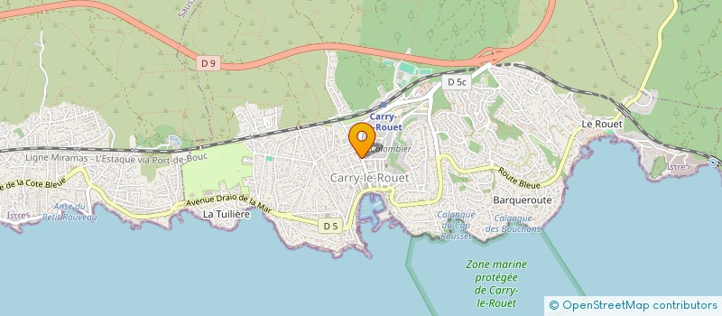 localisation de l'entreprise CAPOBIANCO MELINDA ET AUBRY EVELYNE  CARRY-LE-ROUET