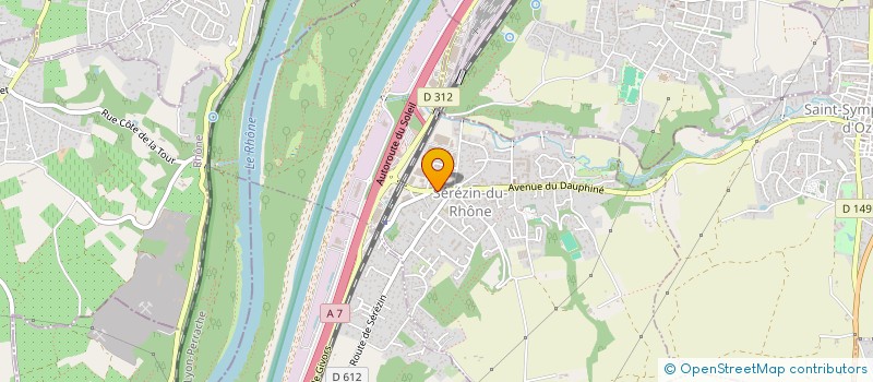 localisation de l'entreprise CAPOBIANCO SARL à SEREZIN-DU-RHONE